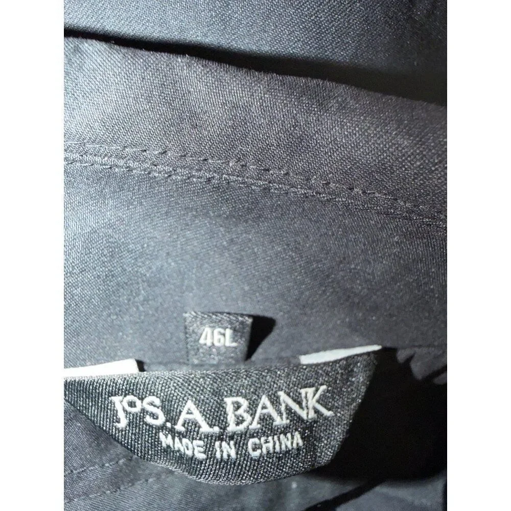 Jos. A. Bank Men’s Black All Weather Trench Raincoat Size 46L